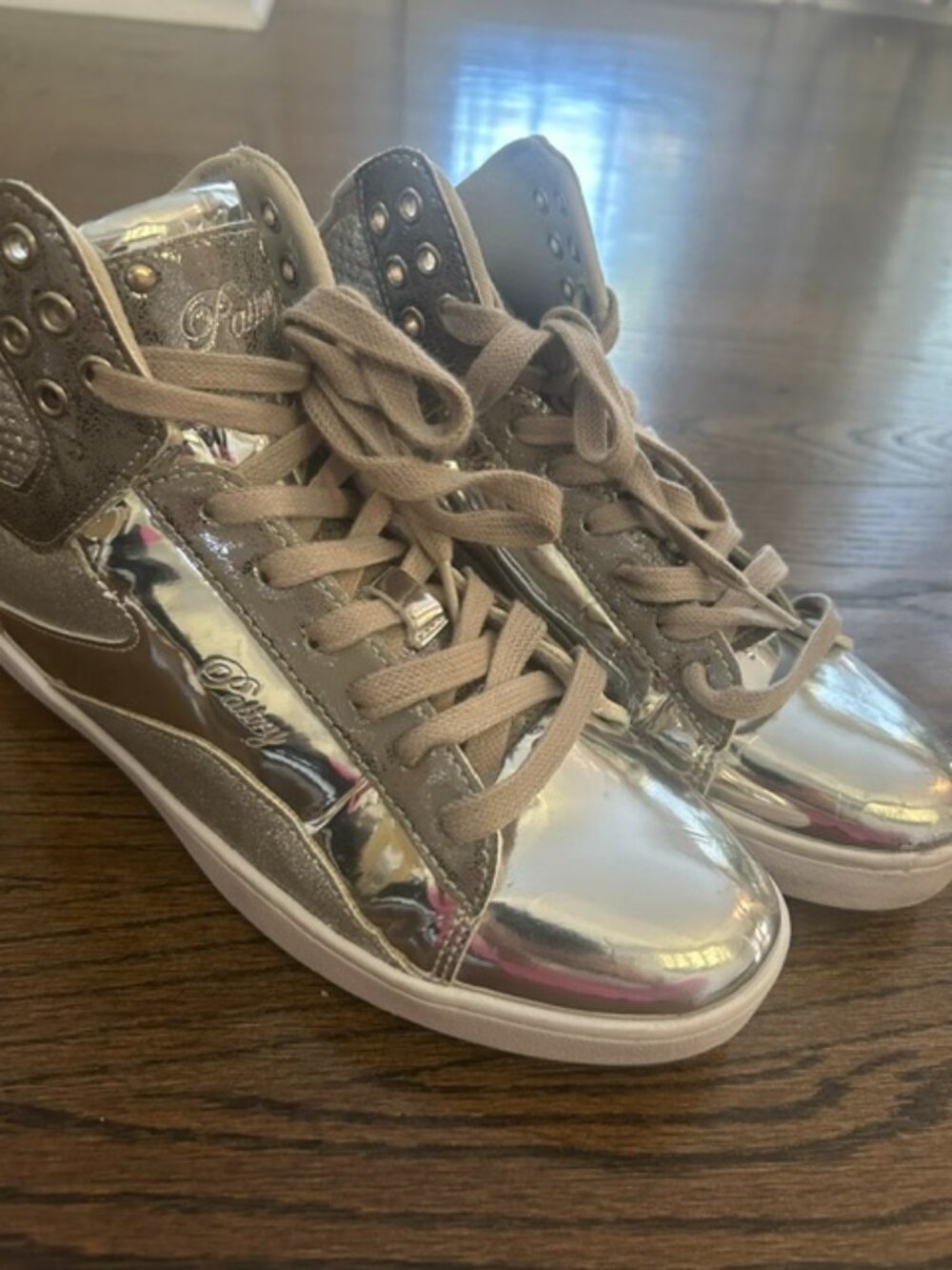 Pastry Pop Tart Glitter Silver Dance Sneaker
